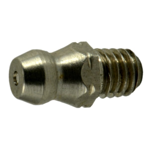 6mm-1.0 x 8mm x 16mm A2 Stainless Steel Coarse Thread Straight Grease Fittings 6PK